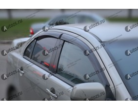 Дефлекторы боковых окон Mitsubishi Lancer X Рестайлинг Хэтчбек 5 дв. (2011+)